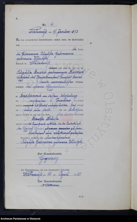 image.from.unit.number "Geburts-Neben-Register Nr 1 - 167"