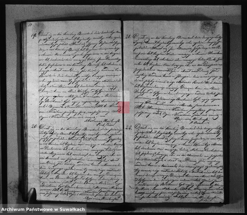 image.from.unit.number "Duplikat Aktów Urodzonych, Zaślubionych i Zmarłych Parafij Berznickiey z Roku 1834"