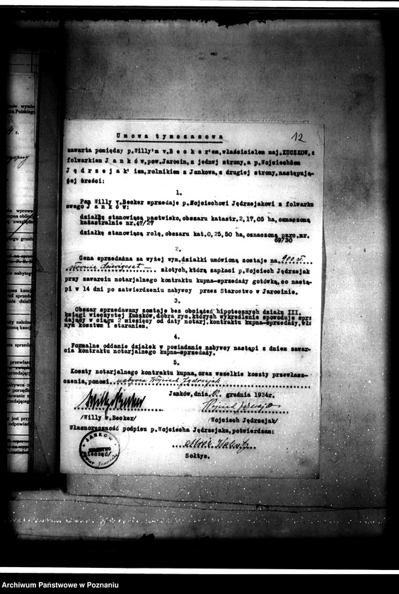 image.from.unit.number "Parcelacja prywatna majątku Kuczków powiatu jarocińskiego - folwark Janków"