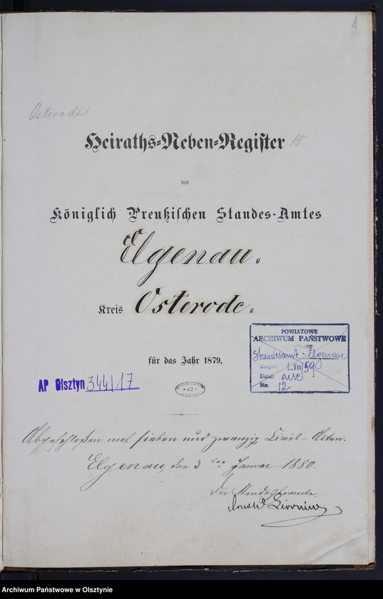 image.from.unit.number "Heiraths-Neben-Register Nr 1 - 27"