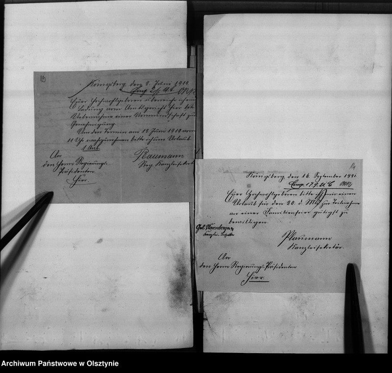 image.from.unit.number "Personal-Akten für den Kanzlei Sekrär Plaumann [Friedrich Karl]"