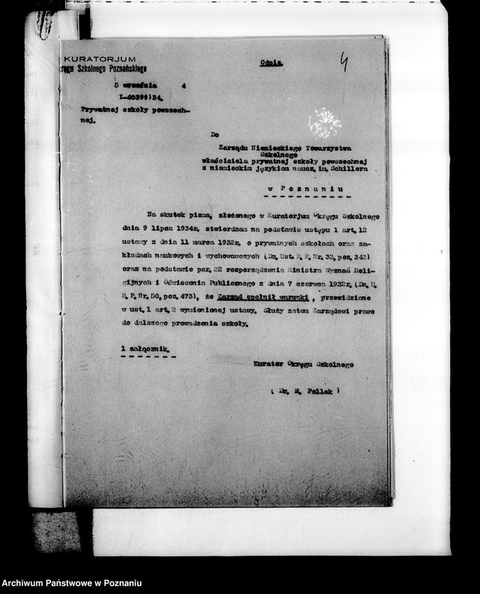 Obraz 8 z jednostki "Prywatna Szkoła Powszechna z niemieckim językiem nauczania imienia Schillera- Poznań"