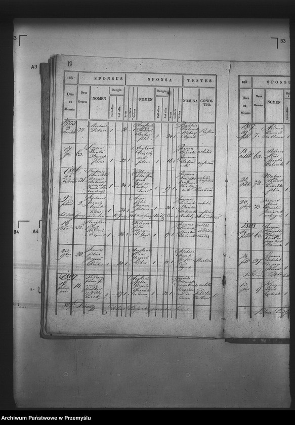 Obraz 14 z jednostki "[Kopie ksiąg metrykalnych parafii Zwór z filią Wola Błażowa (dekanat Podbuż)]"