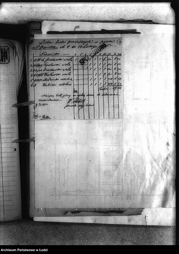 Obraz 20 z jednostki "Listy płacy [robotników pracujących przy robotach budowlanych]"