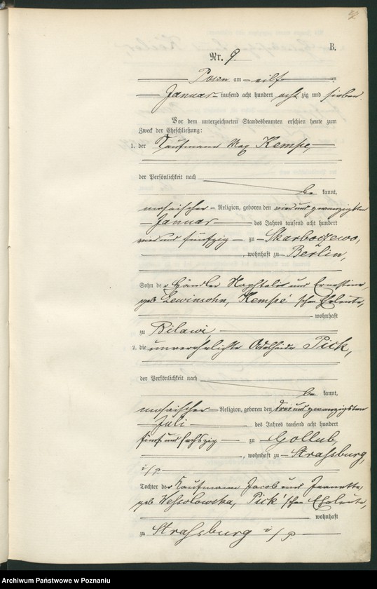 Obraz 20 z jednostki "Księga małżeństw t. I"