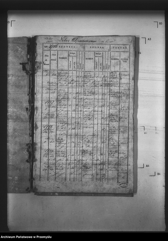 Obraz 5 z jednostki "[Kopie ksiąg metrykalnych parafii Zwór z filią Wola Błażowa (dekanat Podbuż)]"
