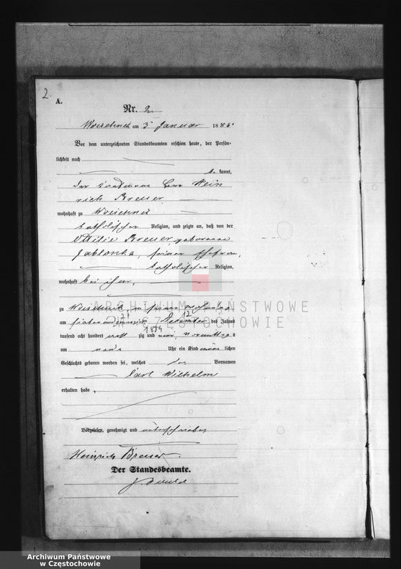 image.from.unit.number "[Pierwopis aktów urodzeń z 1885 roku]."