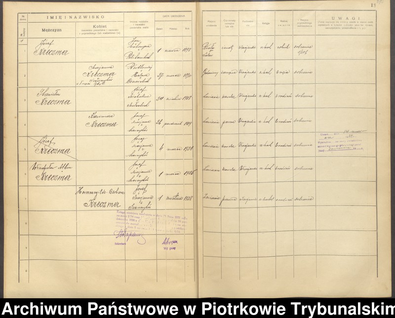 image.from.unit.number "[Księga ludności stałej gminy Ręczno] wieś i kolonia Dobrenice"