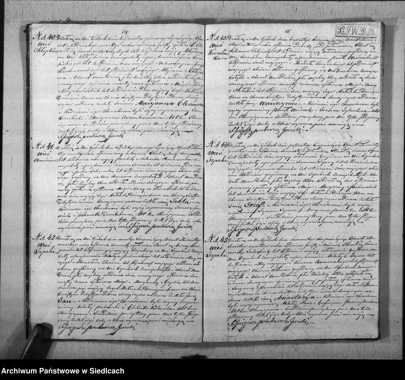 Obraz 11 z jednostki "Akta urodzin, małżeństw, zgonów"