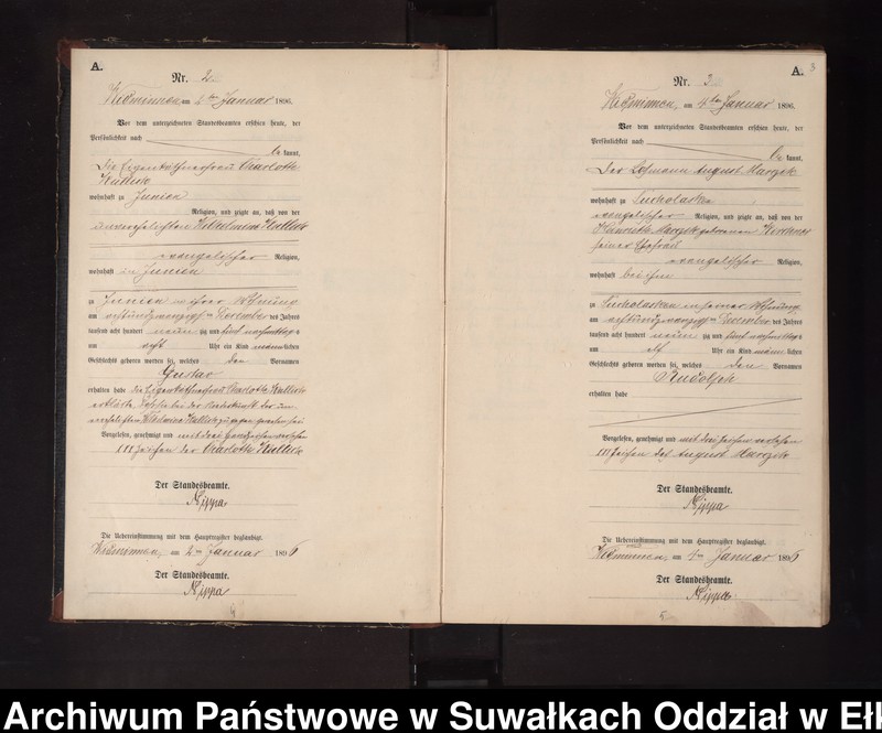 image.from.unit.number "Geburts-Neben-Register des Preussischen Standes-Amtes Widminnen Kreis Loetzen"