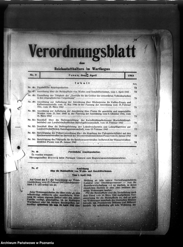 Obraz 5 z jednostki "Verordnungsblatt Nr. 9"