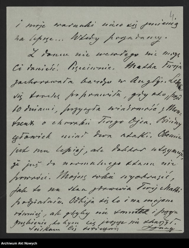 image.from.unit.number "Ignacy i Helena Paderewscy. Korespondencja; L.22"
