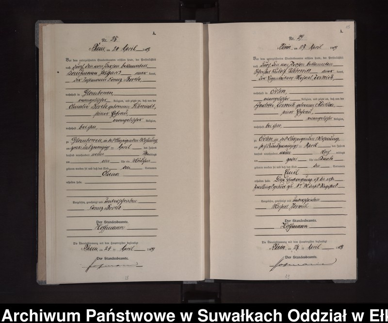 image.from.unit.number "Geburts-Neben-Register des Preussischen Standes-Amtes Orlen Kreis Loetzen"