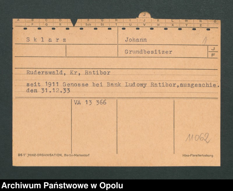 Obraz 3 z jednostki "[Sklarz Johann, Ruderswald]"