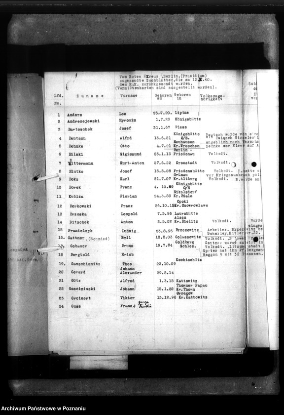 Obraz 10 z jednostki "Vermisstenmeldungen von Roten Krenz - Berlin - Listen und Schriftvechsel"