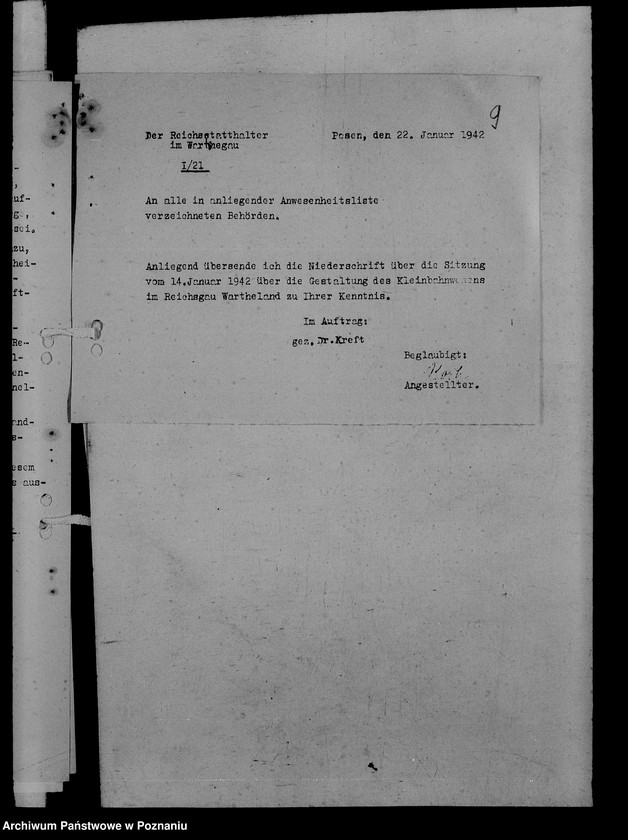 Obraz 13 z jednostki "Protokół konferencji oraz korespondencja władz w sprawach kolei powiatowych"