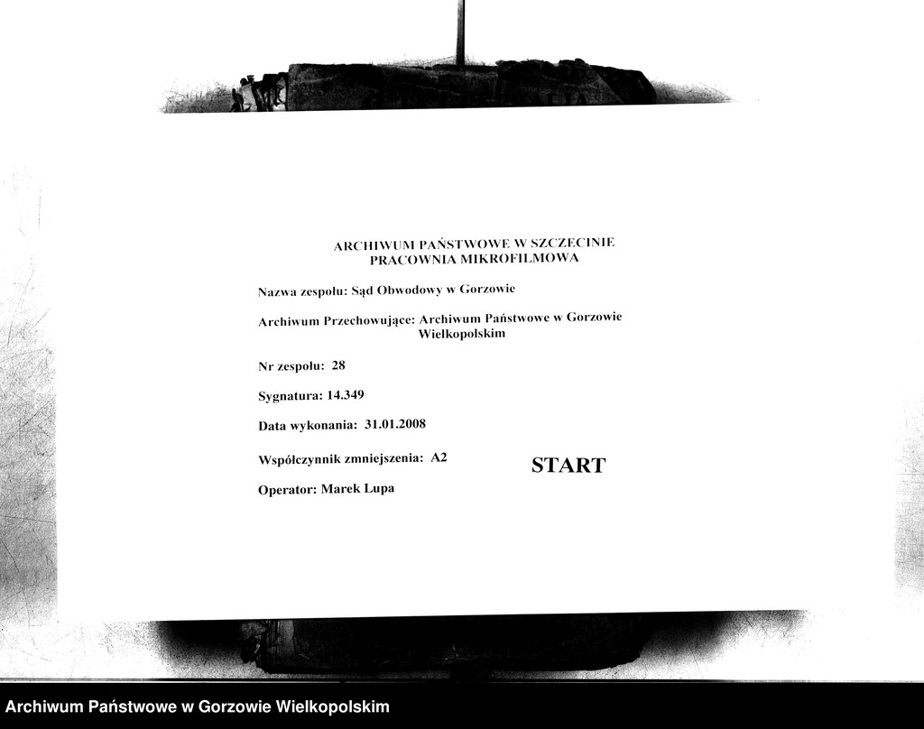 image.from.unit.number "Duplikate der Kirchenbücher von der Parochie Beyersdorf: Beyersdorf (Baczyna), Zanzin (Santocko), Loppow (Łupowo), Neuendorf (Chróścik)"