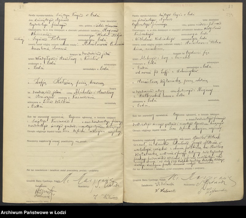 Obraz 9 z jednostki "Akta małżeństw"