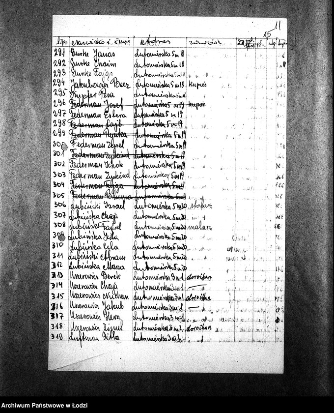 Obraz 18 z jednostki "[Kuchnia, ul. Lutomierska 7. Kuchnia nr 401, ul. Lutomierska 11. Kuchnia nr 402, ul. Lutomierska 13. Kuchnia, ul. Lutomierska 57. Działalność kuchni, personel, konsumenci, kontrole]"