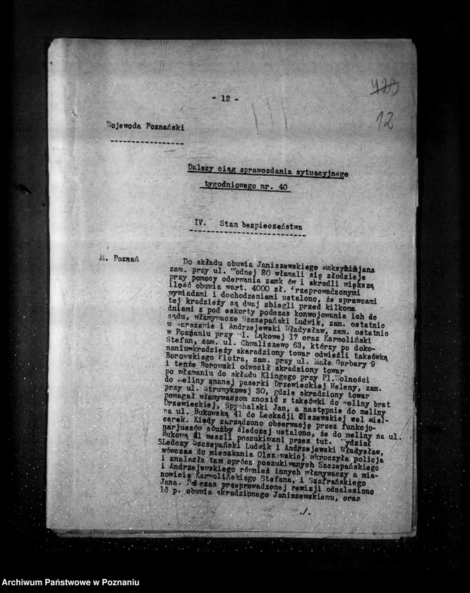Obraz 16 z jednostki "Sprawozdania sytuacyjne tygodniowe za czas od 2 sierpnia do dnia 30 sierpnia 1930 r. /nr 40-43/"