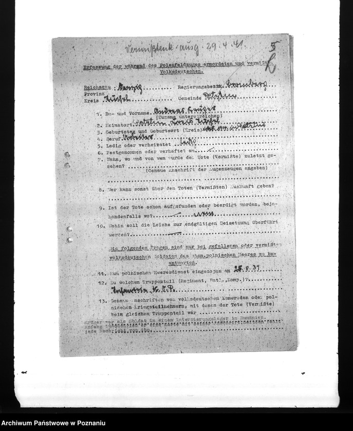 Obraz 9 z jednostki "Amtliche Meldungen Kreis Tuchel (Tuchola)"