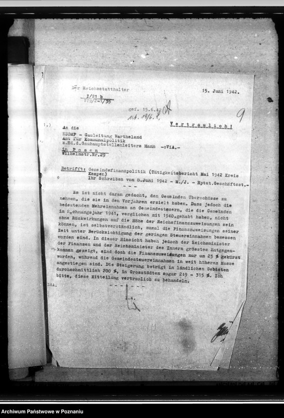 Obraz 14 z jednostki "Finanzpolitik des Landrats in Kempen (Kępno)"