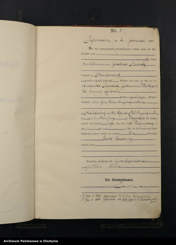 image.from.unit "Geburts-Haupt-Register Nr 1 - 260"