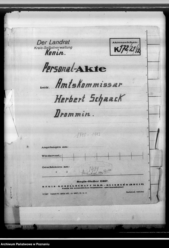 Obraz 4 z jednostki "Schaack, Herbert Amtskommissar"