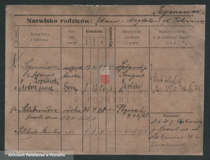 Obraz 9 z jednostki "Szymański (żonaci do Stanisław)"