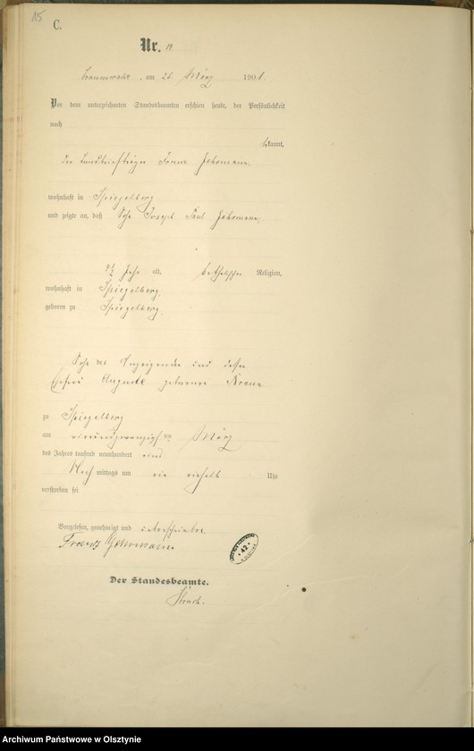 image.from.unit.number "Sterbe-Haupt-Register Nr 1 - 51"