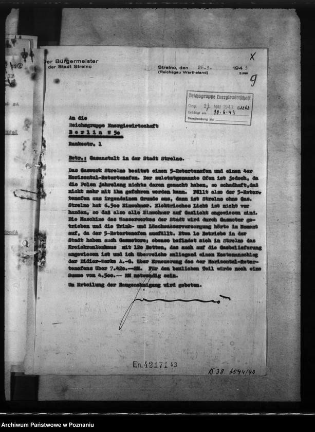 Obraz 13 z jednostki "Gaswerk - Strelno (Strzelno)"