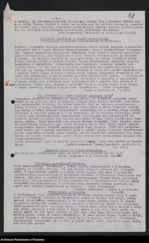 Obraz 20 z jednostki "[Przeglądy artykułów publikowanych w prasie światowej na tematy gospodarcze]"