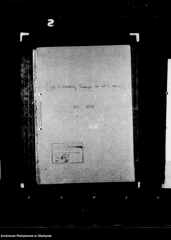 image.from.unit.number "/Gf. L. Waldburg- Truchess an Gf. Carl Lehndorff/"