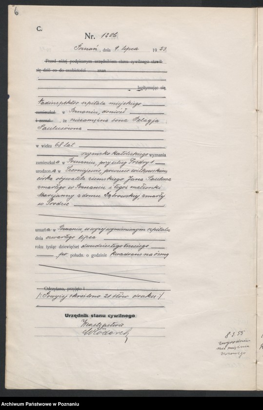 image.from.unit.number "Księga miejscowa zgonów tom III [Rejestr główny zgonów]"