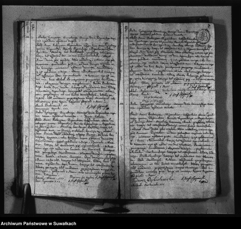 image.from.unit.number "Księgi Aktów Stanu Cywilnego Urodzonych Gminy i Parafij Filipowskiey Powiatu Seynenskiego Departamentu Łomżyńskiego od dnia pierwszego Maja Roku Tysięcznego Osiemsetnego Osmego do ostatniego dnia kwietnia Roku Tysięcznego osiemsetnego dziewiątego."