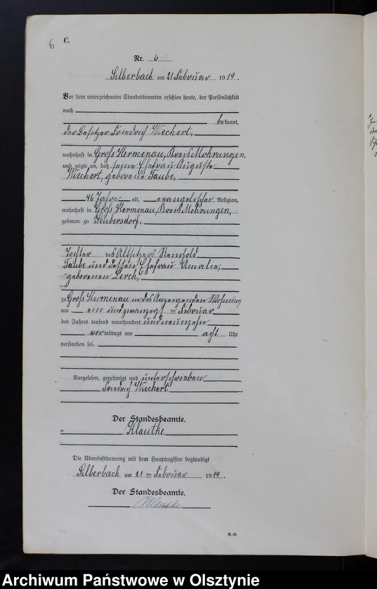 image.from.unit.number "Sterbe-Neben-Register Nr 1 - 26"