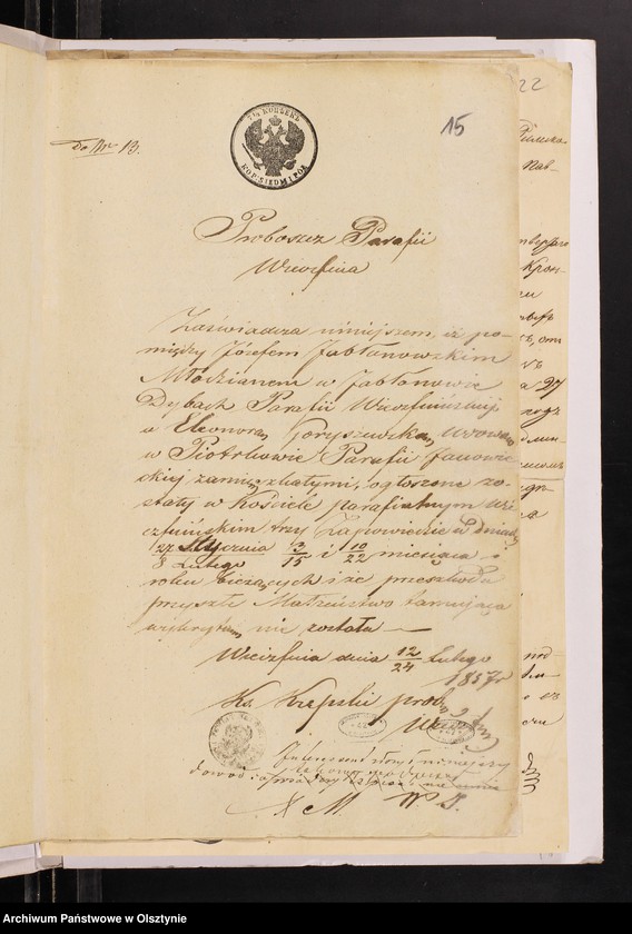 image.from.unit.number "Annexa z Parafii Janowieckiej z Roku 1857"