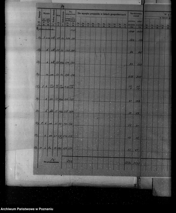 Obraz 17 z jednostki "Plan urządzania gospodarstwa leśnego dla lasu majętności Kopaczewo- Rogaczewo powiat kościański"