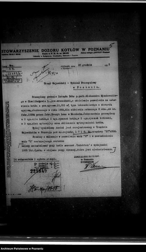 Obraz 9 z jednostki "Majętność Chwalibogowo powiat wrzesiński własność A. Myszkowski nr woj. kotła 1718"