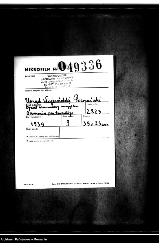 Obraz 2 z jednostki "Operat szacunkowy majątku Biernacice powiatu tureckiego"