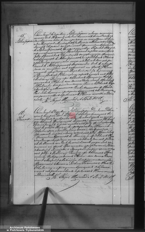 Obraz 12 z jednostki "[Księga duplikat aktów urodzonych, zaślubionych i zmarłych]"