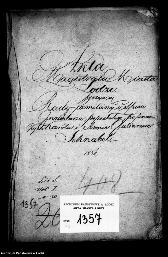 Obraz 4 z jednostki "Akta tyczące się rady familijnej i spisu inwentarza pozostałego po zmarłych Karolu i Annie Juliannie Schnabel"