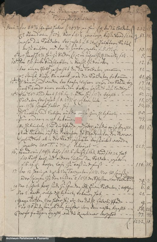 Obraz 9 z jednostki "Extract aus den Stadttrechnungen von extraordinären Expensen; język niemiecki"