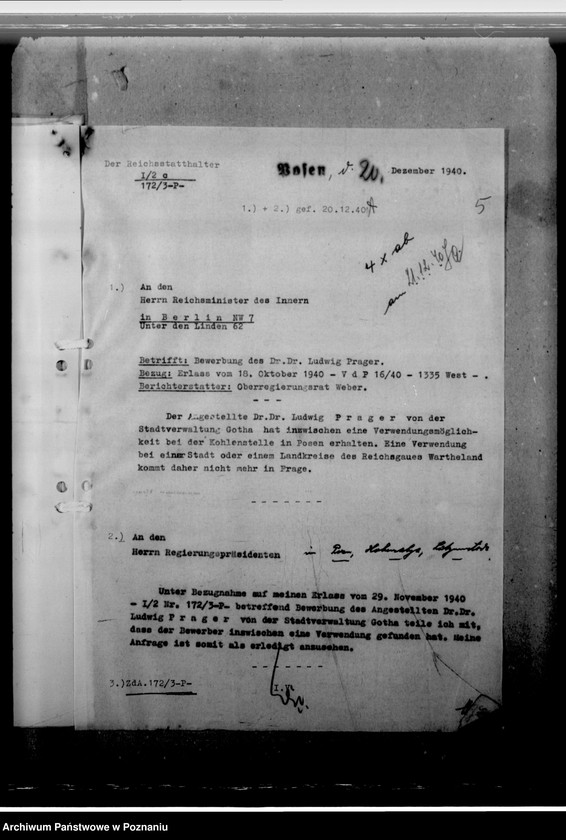 Obraz 9 z jednostki "Prager, Dr. Ludwig - urzędnik miejski"