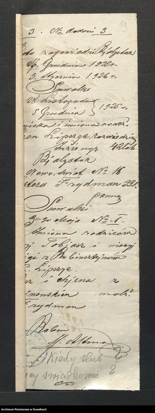 image.from.unit.number "Dowody do aktów ślubu 1926 r."