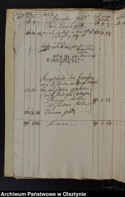 image.from.unit.number "Jahr Kirchen Rechnung der Silberbachschen Kirchen aller Einnahme und Ausgabe wie auch Bau-Rechnung"
