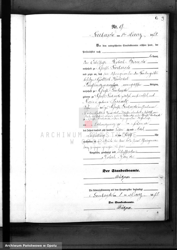 image.from.unit.number "Sterbe-Neben-Register des Standes Amt Leubusch pro 1878"