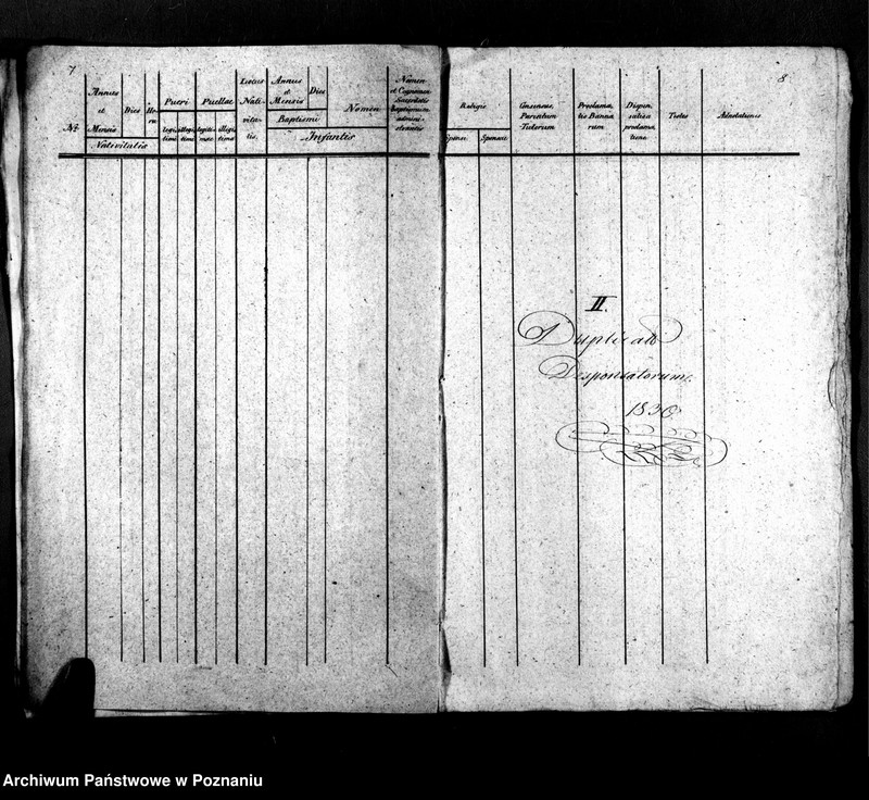 Obraz 7 z jednostki "Libri metrices baptisatorum, desponsatorum, mortuorum"