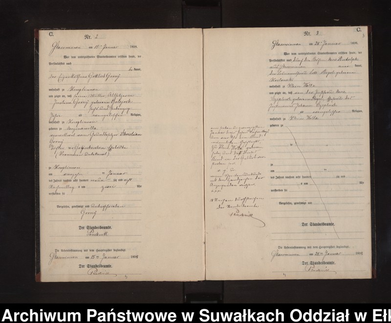 image.from.unit.number "Sterbe-Neben-Register des Preussischen Standes-Amtes Stasswinnen Kreis Lötzen"