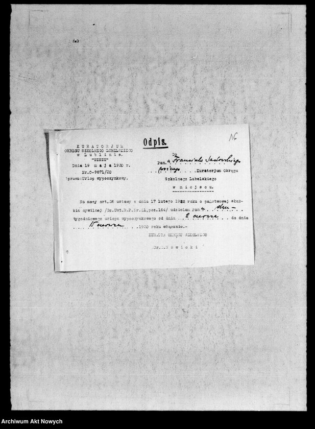 image.from.unit.number "Akta osobowe - Sadowski Franciszek."